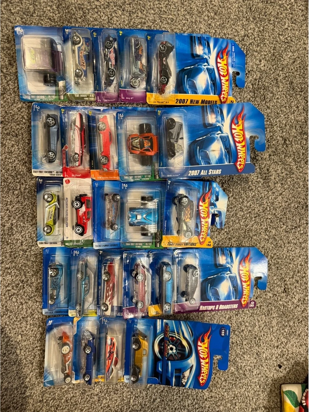 VINTAGE HOT WHEELS BULK LOT OF 24 - Sealed Carded Mainlines JDM Muscle 2004-2023